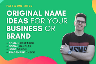 create business names, company names, brand names, and more