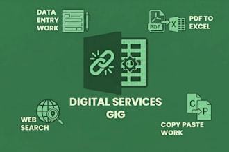 do copy paste, data entry