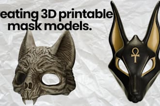 creating 3d printable mask models