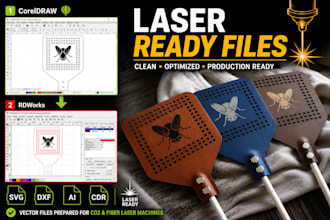 fix and prepare vector files for laser cutting and engraving