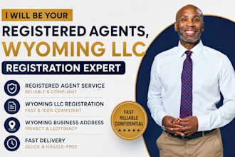 register your wyoming or delaware llc, registered agent and compliance service