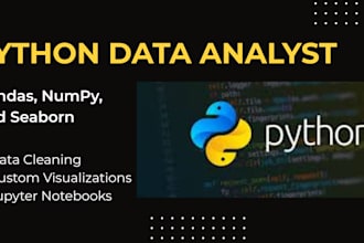 do python data analysis and data visualization using pandas numpy seaborn