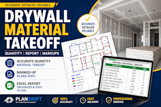 do drywall takeoff and material estimation