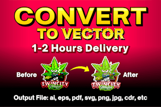 do vector tracing or convert to vector quickly