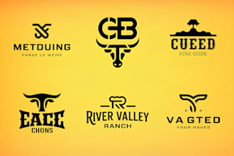 design a custom cattle brand cow boy western ranch logo