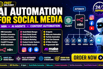 create ai content automation systems for social media using n8n