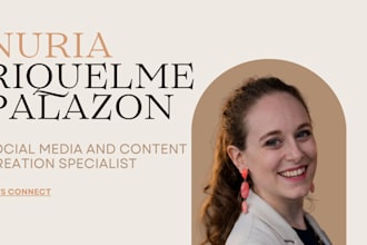 be your social manager and content creator
