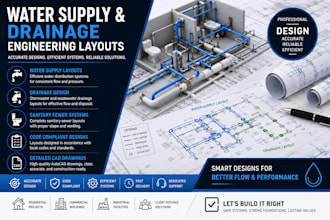 create water supply drainage engineering layout