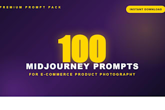 provide 100 niche midjourney prompts for amazon shopify products