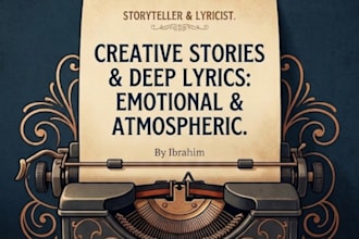 write compelling stories and deep emotional song lyrics
