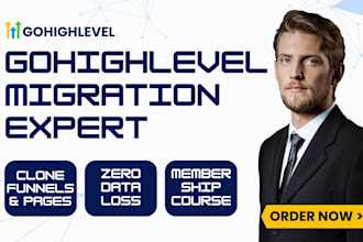 migrate go high level website, clone gohighlevel funnel, and ghl transfer course