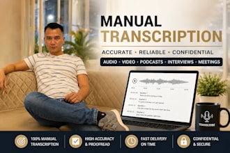 manually transcribe audio and video with high accuracy