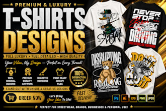 design premium graphic t shirt for your clothing brand