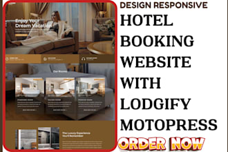 design hotel booking website with motopress lodgify integration