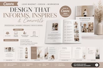 design canva lead magnet ebook workbook b2b saas startup founder life coaches