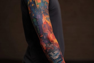 do a attractive tattoo sleeve art for you