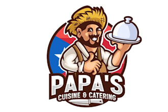 design unique catering restaurant food truck logo