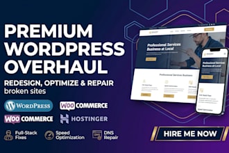 diagnose, fix and completely overhaul your wordpress website