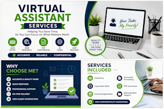 a professional virtual assistant for any online task