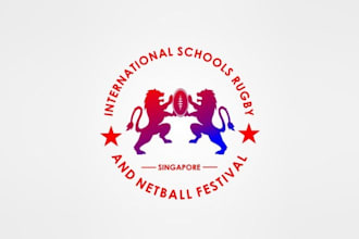 create a sensational logo for the schools rugby and netball