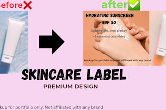 design aesthetic skincare posters for ads