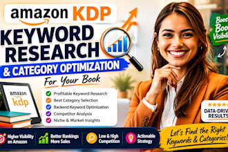 do amazon KDP keyword research and category optimization for books