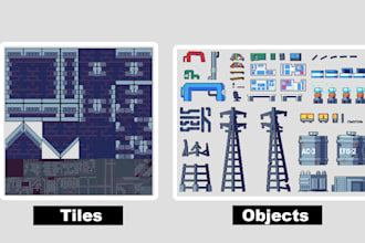 create a pixel art dungeon tileset for rpg maker, unity, and godot games