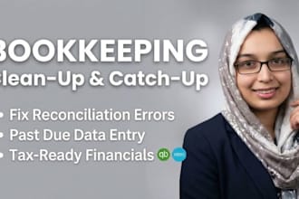 do clean up and catch up bookkeeping in quickbooks or xero