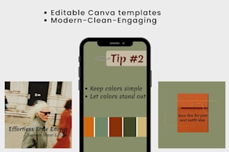 design aesthetic instagram carousel posts on canva