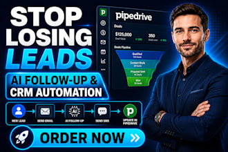 build ai lead follow up, CRM automation and sales pipeline workflow