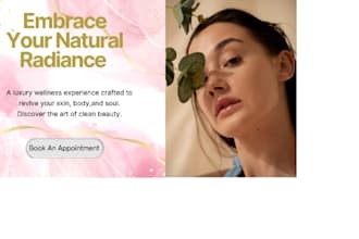 design aesthetic canva website templates for beauty and coaches