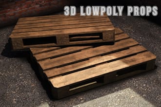model and texture game ready 3d models, props, assets