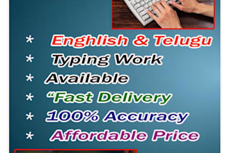 do telugu and english typing
