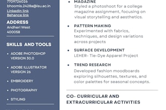 create fashion moodboards and styling concepts