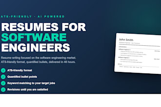 write an ats friendly resume for software engineers