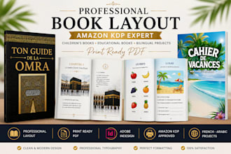 create a professional book layout for amazon KDP