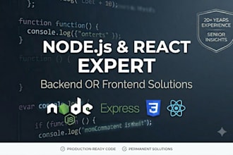 develop or debug your node js backend or react web application
