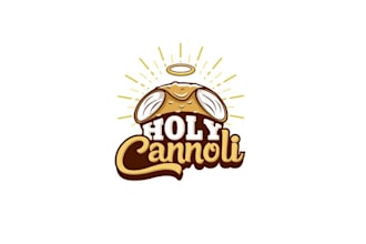 design fun holy cannoli food truck logo