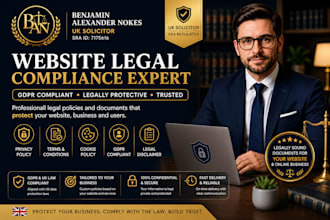 provide gdpr compliant legal pages for website or app