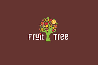 design fresh fruit stand logo