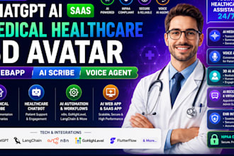 do chatgpt ai saas medical healthcare 3d avatar webapp ai scribe voice agent