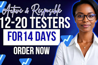 provide 12 to 20 real testers for google play console closed testing for app