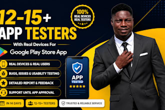 provide 20 testers for android app google play store closed testing