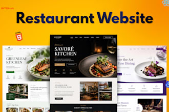 design a professional restaurant website with online menu