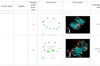 share results of molecular docking analysis in ppt format