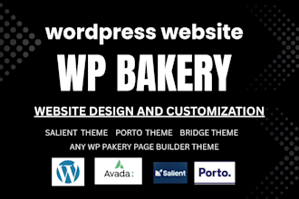 build wordpress website with salient theme and wpbakery