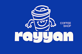 design a modern coffee shop and cafe logo