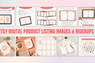 design etsy digital products etsy listing images etsy mockups etsy planners