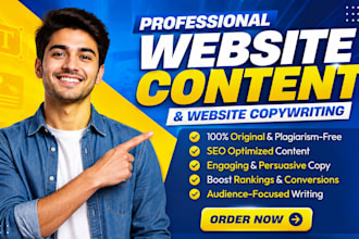 write SEO website content and landing page copy that ranks