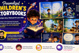 create custom illustrated kids storybook pdfs with ai
